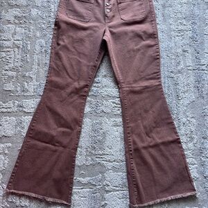 New without Tags REgeneration by Celebrity Pink  Flare Jeans, Brown, Size 13/31